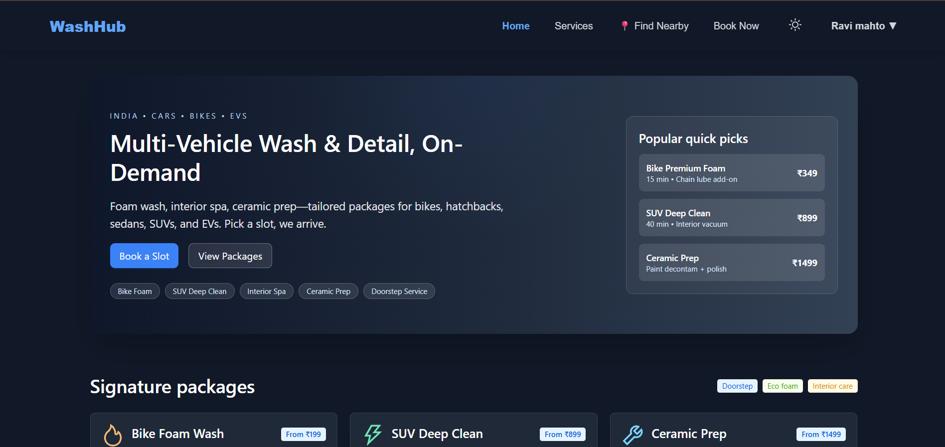 WashHub car wash